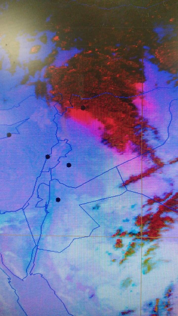  الأرصاد إبتعاد موجة الغبار وتمركزها فوق سوريا
