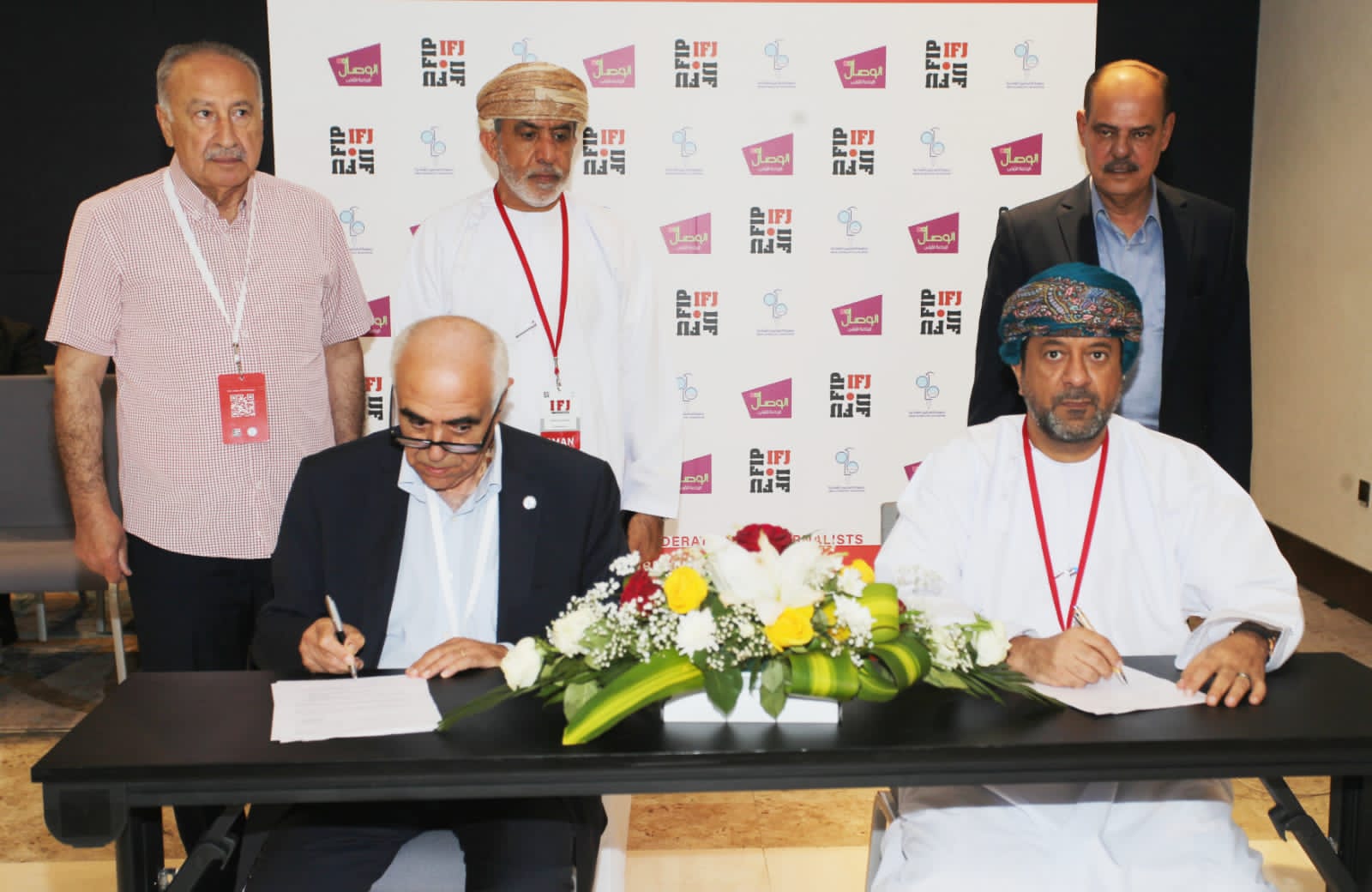 جمعية الصحفيين العمانية توقع اتفاقية تعاون مع نقابة الصحفيين اللبنانية 