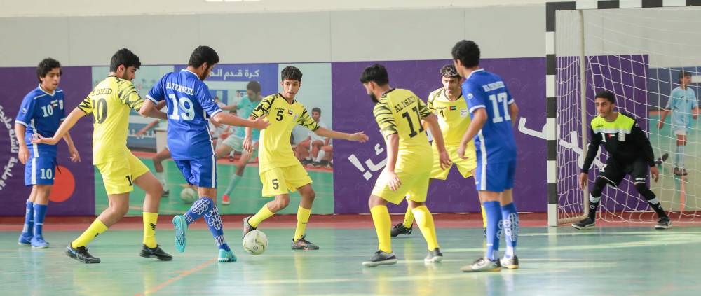 لقاءات مثيرة في ختام دوري ناشئة الشارقة لكرة قدم الصالات الـ 13السبت