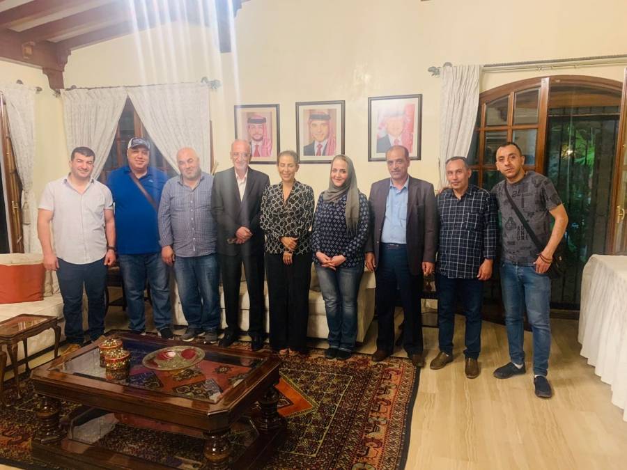 السفيرة الأردنية في المغرب جمانة غنيمات  تستقبل وفد الناشرين الأردنيين