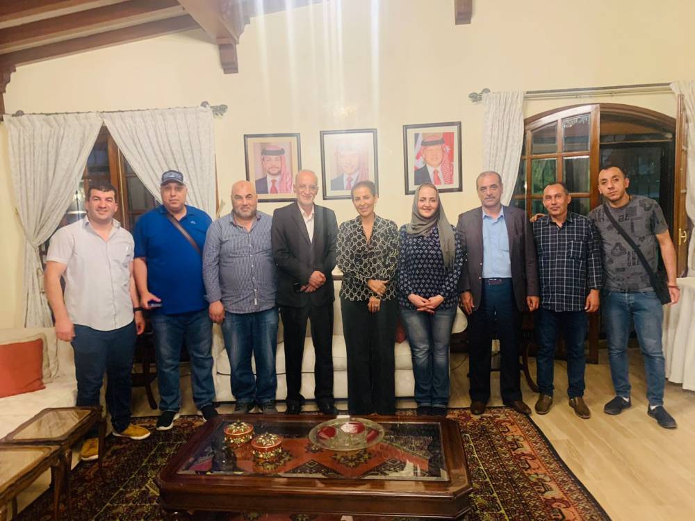 السفيرة الأردنية في المغرب جمانة غنيمات  تستقبل وفد الناشرين الأردنيين