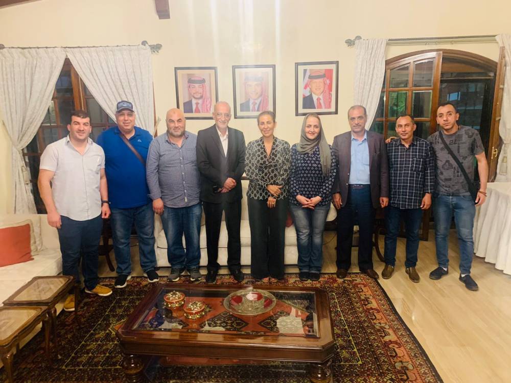 السفيرة الأردنية في المغرب جمانة غنيمات  تستقبل وفد الناشرين الأردنيين