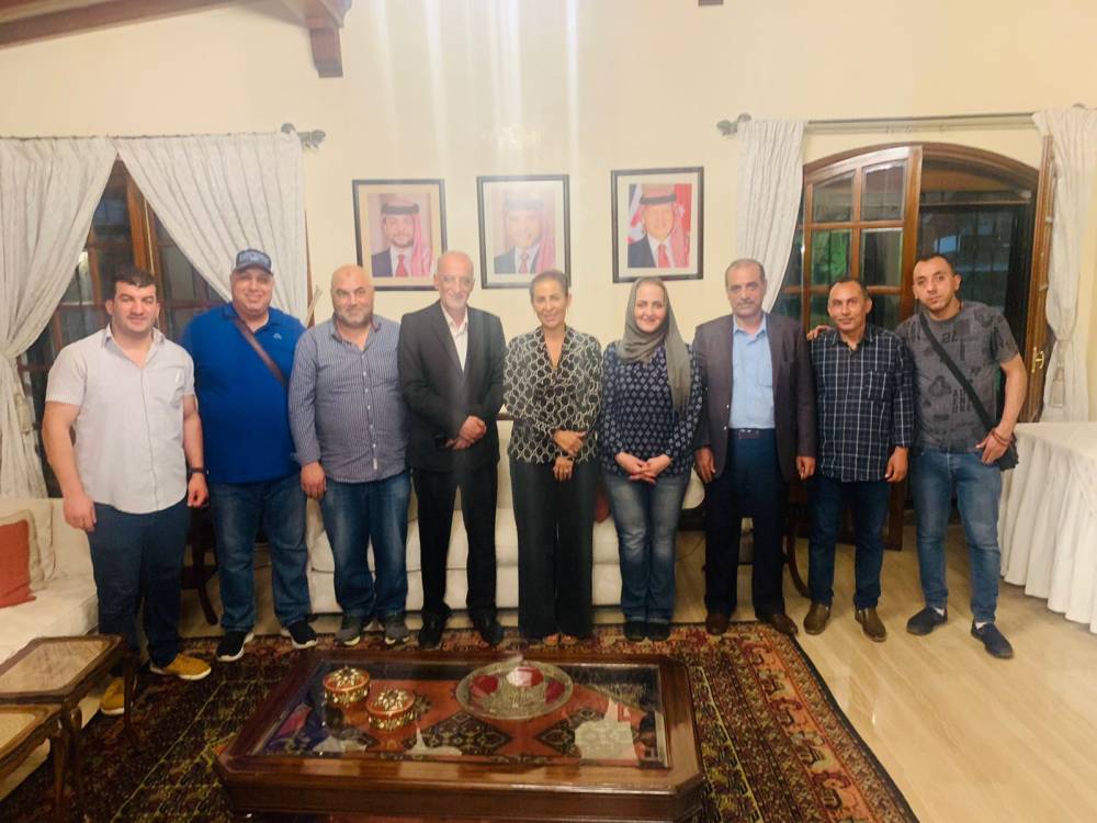 السفيرة الأردنية في المغرب جمانة غنيمات  تستقبل وفد الناشرين الأردنيين