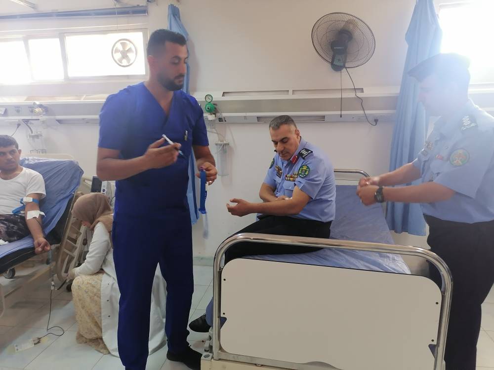  تحت رعاية مدير شرطة المفرق : إطلاق حملة التبرع بالدم في مستشفى المفرق الحكومي .. صور 