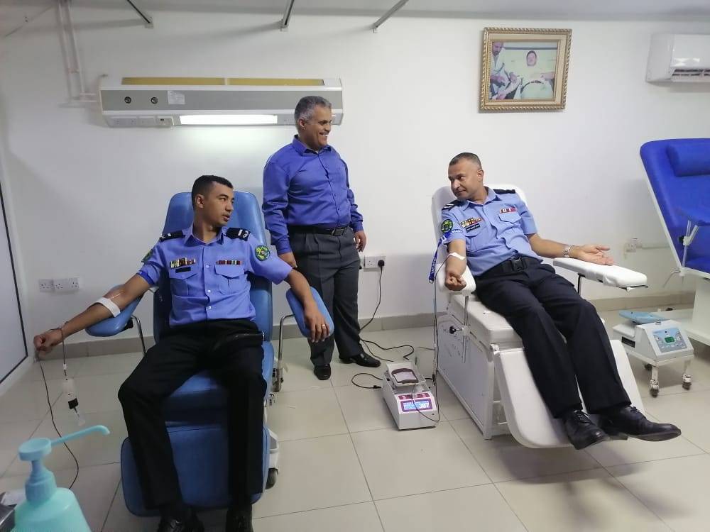  تحت رعاية مدير شرطة المفرق : إطلاق حملة التبرع بالدم في مستشفى المفرق الحكومي .. صور 