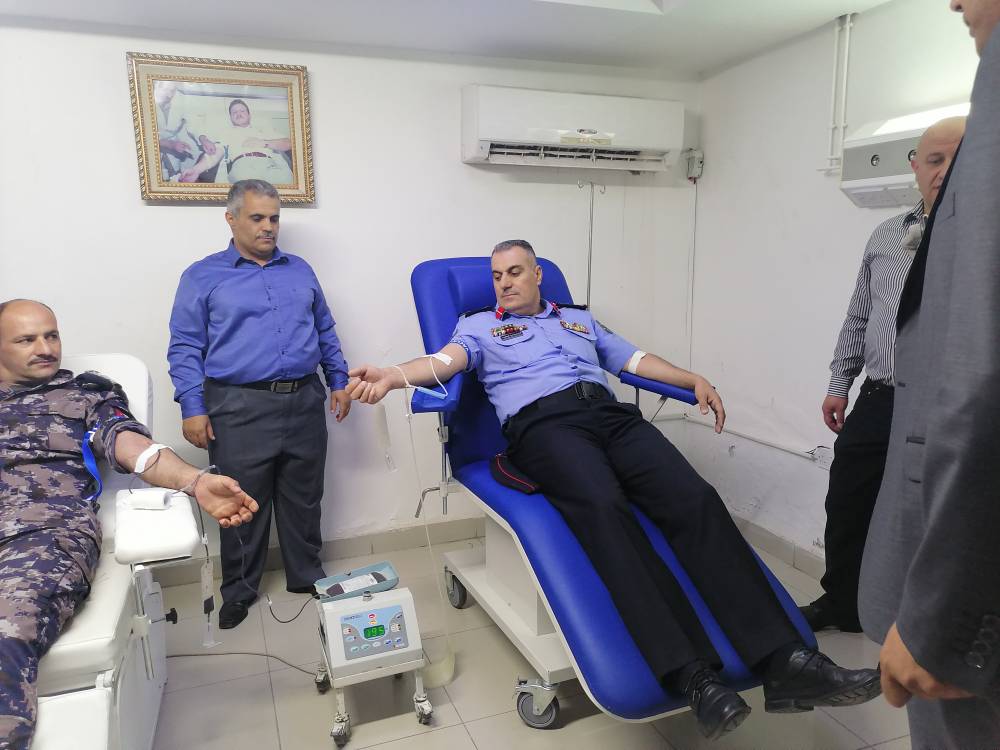  تحت رعاية مدير شرطة المفرق : إطلاق حملة التبرع بالدم في مستشفى المفرق الحكومي .. صور 