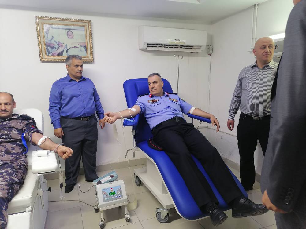  تحت رعاية مدير شرطة المفرق : إطلاق حملة التبرع بالدم في مستشفى المفرق الحكومي .. صور 