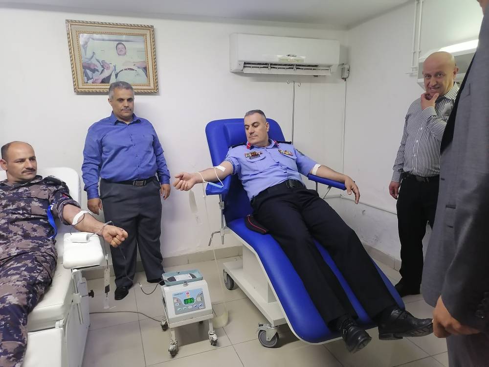  تحت رعاية مدير شرطة المفرق : إطلاق حملة التبرع بالدم في مستشفى المفرق الحكومي .. صور 