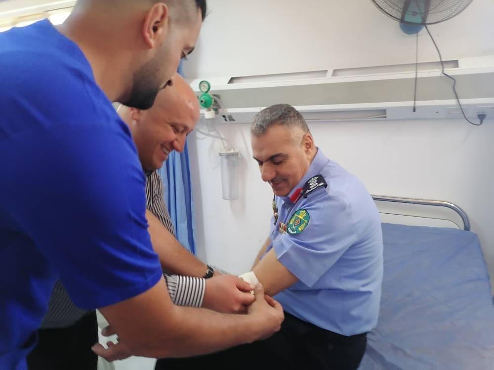  تحت رعاية مدير شرطة المفرق : إطلاق حملة التبرع بالدم في مستشفى المفرق الحكومي .. صور 