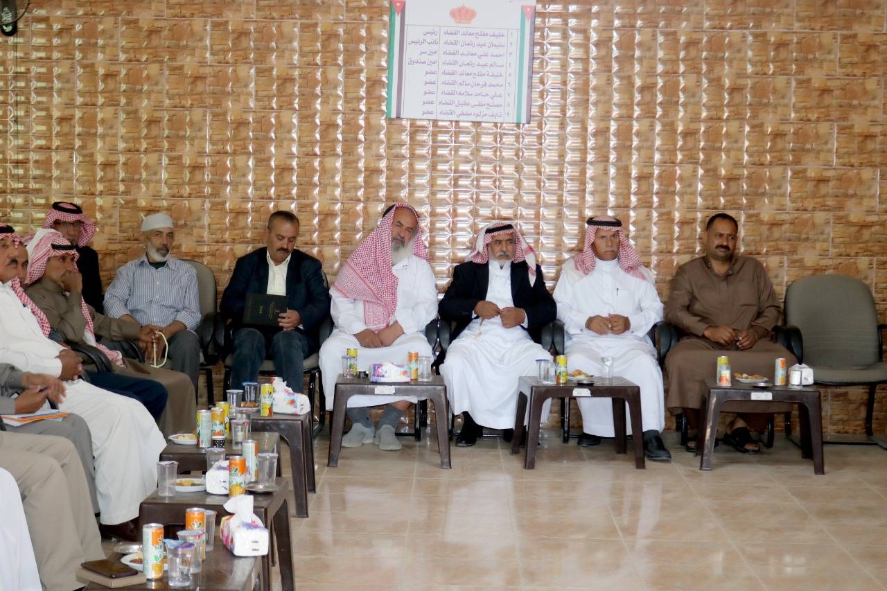 توقيع وثيقة ضبط جلوه عشائريه في الموقر  صور 