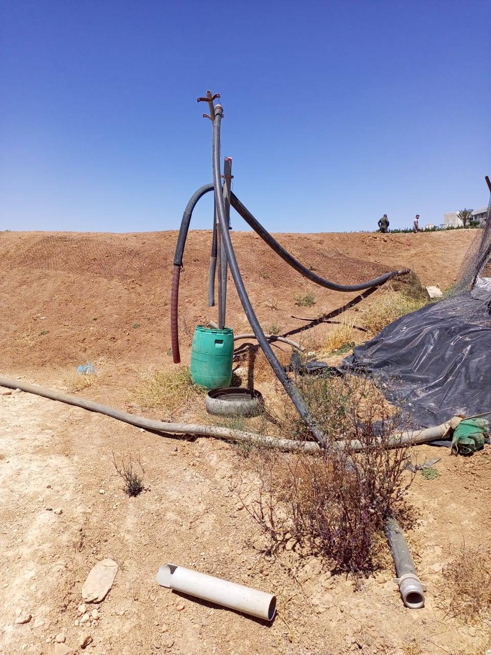 المياه : ضبط اعتداء يزود مزارع وبرك وتعبئة صهاريج  في مأدبا