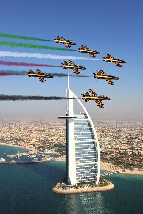فريق فرسان الإمارات يقدم عروضاً جوّية مشوّقة  في سماء دبي مساء غد الإثنين 20 يونيو