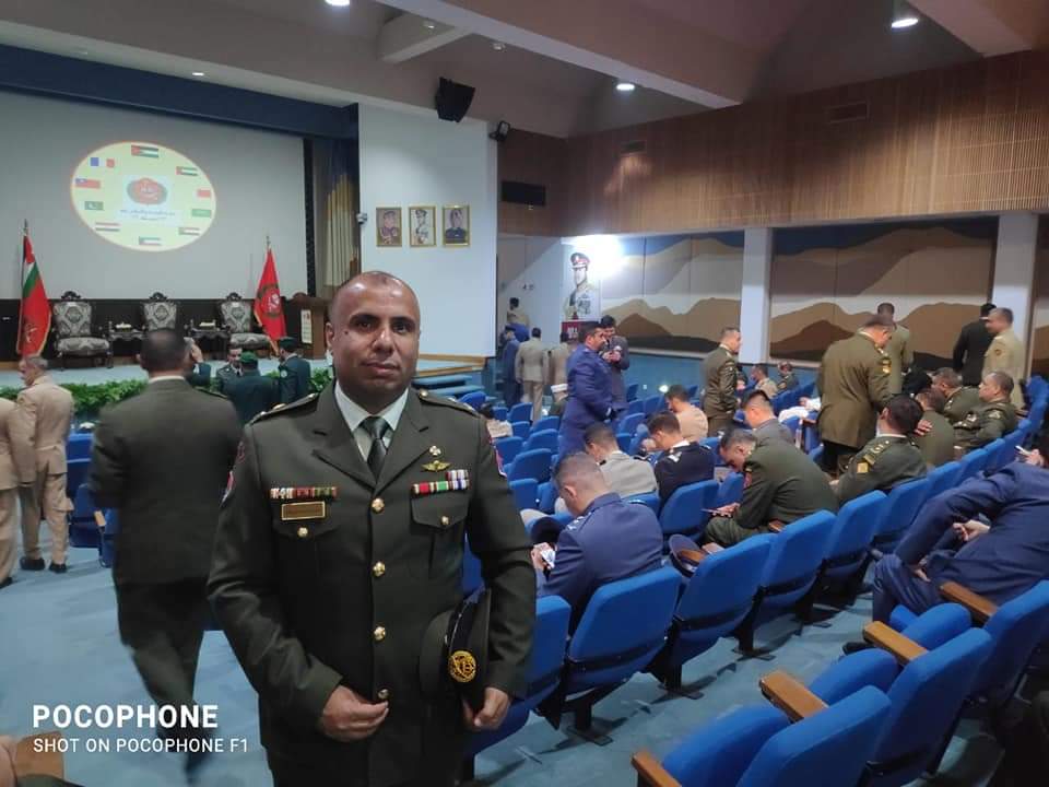 الرائد الركن محمد الخريشا مبارك البكالوريس العلوم العسكريه