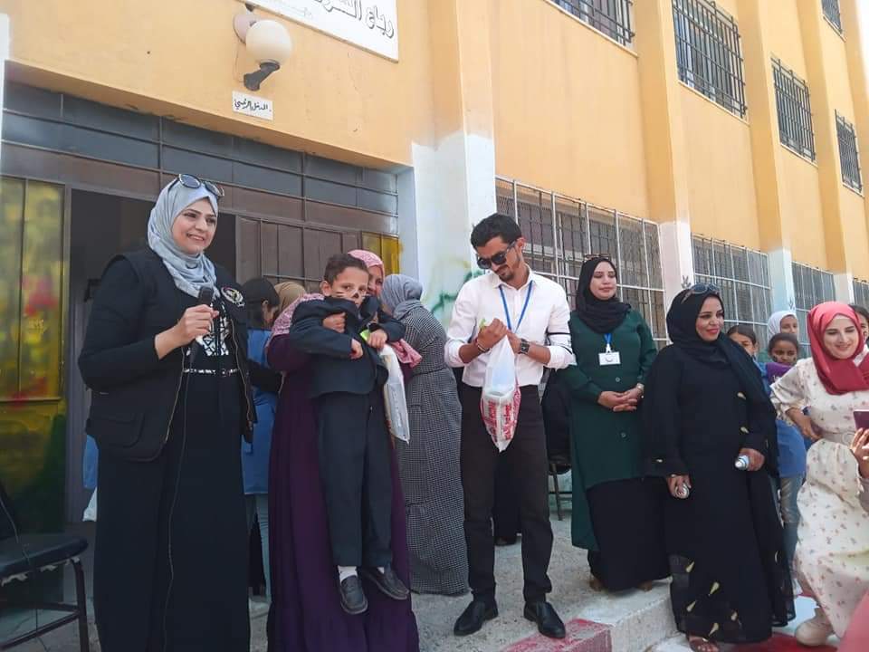فريق عربكم المفرق ينفذ احتفالية في مدرسة رباع السرحان 