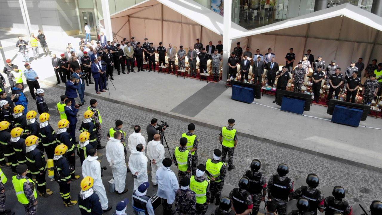 مديرية الأمن العام تنفذ تمريناً وهمياً مفترضاً على مبنى مستشفى العبدلي