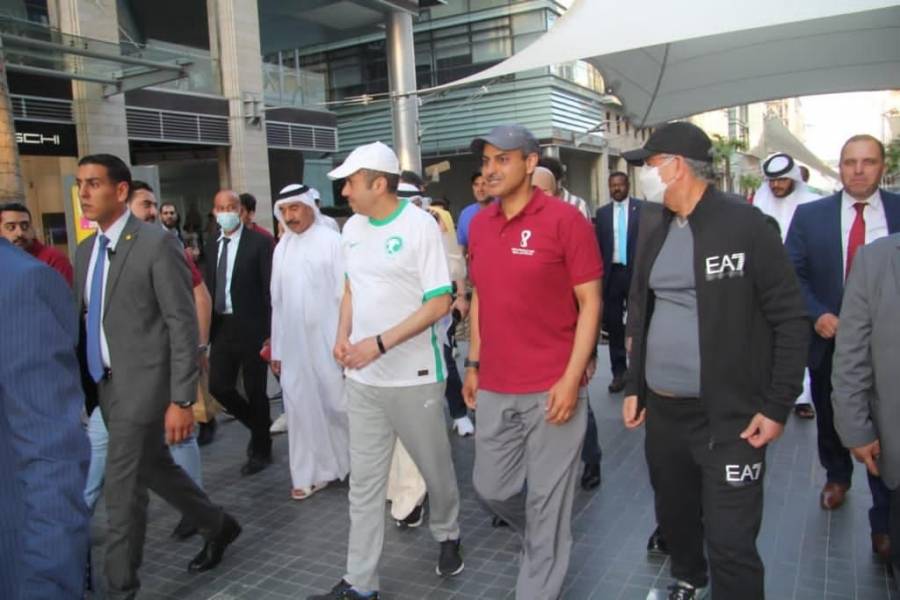 السديري يشارك  في فعالية ترويجية لكأس العالم التي اقامتها قطر