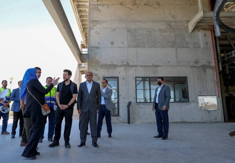 ولي العهد يتفقد مشروع تلفريك عجلون