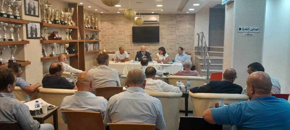 اجتماع الهيئة العامة في نادي حماده الرياضي الثقافي الاجتماعي