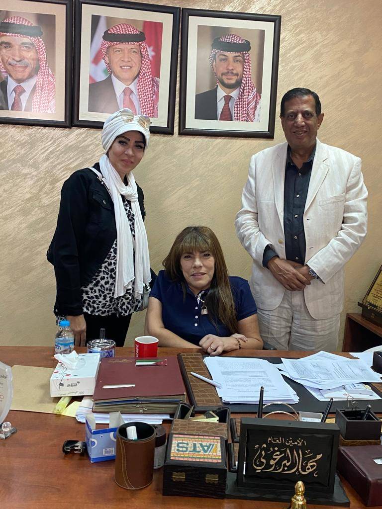 سفيرة النوايا الحسنة البرفسورة السعيد  تزور اللجنة البارالمبية الأردنية 