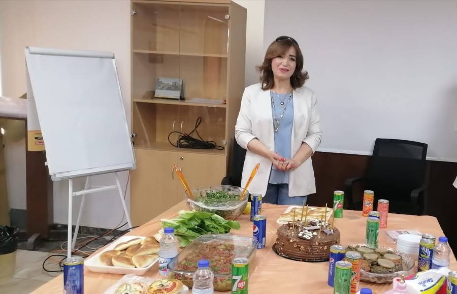 الزميلة غادة جابرمن قطاع المياه تنطلق ل حياة اخرى