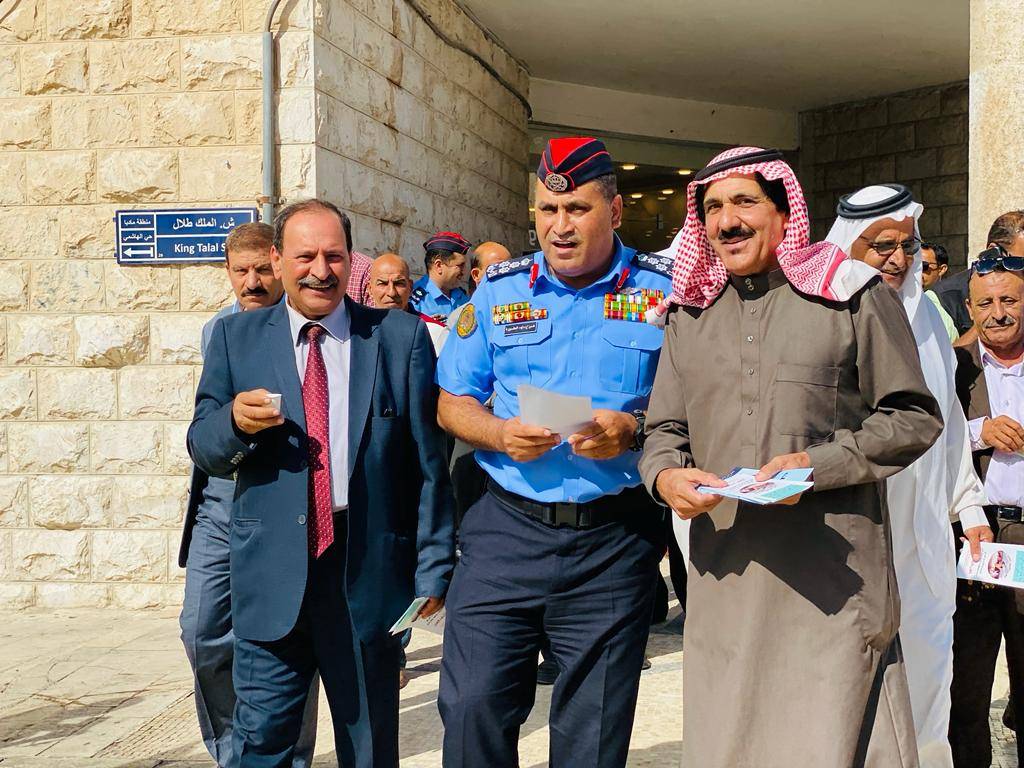 مديرية شرطة محافظة مأدبا تنفذ حملة توعوية للحد من  إطلاق العيارات النارية