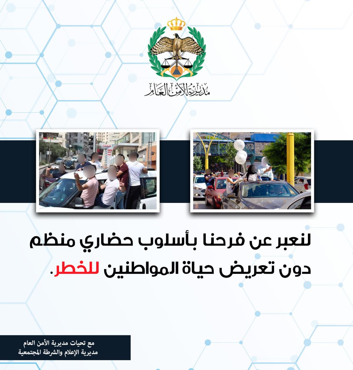 خطة أمنية ومرورية بالتزامن مع إعلان نتائج الثانوية العامة (التوجيهي)