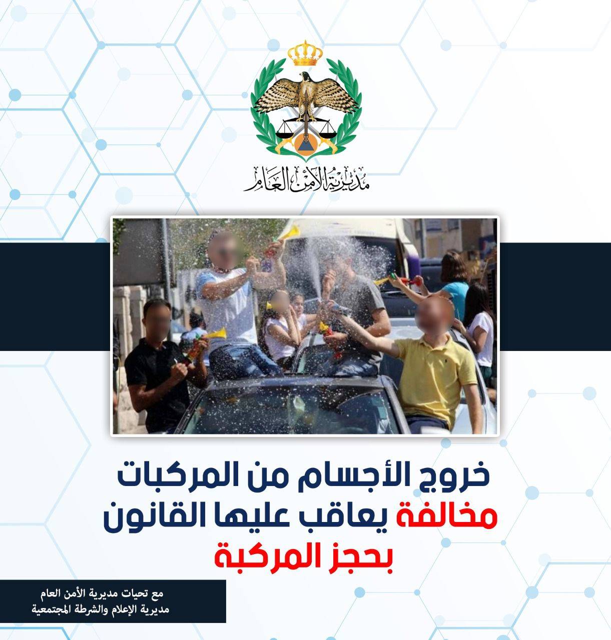 خطة أمنية ومرورية بالتزامن مع إعلان نتائج الثانوية العامة (التوجيهي)