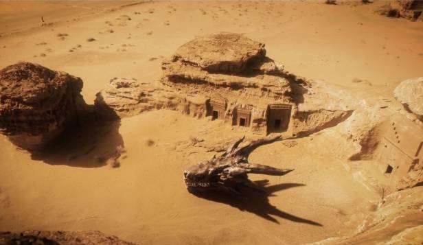 العُلا تشهد تصوير حملة إطلاق مسلسل بيت التنين ضمن سلسلة الأعمال الشهيرة صراع العروش