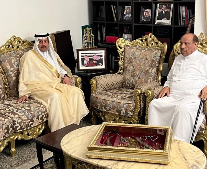 السفير السعودي يعود وزير الداخلية الأسبق سلامة حماد