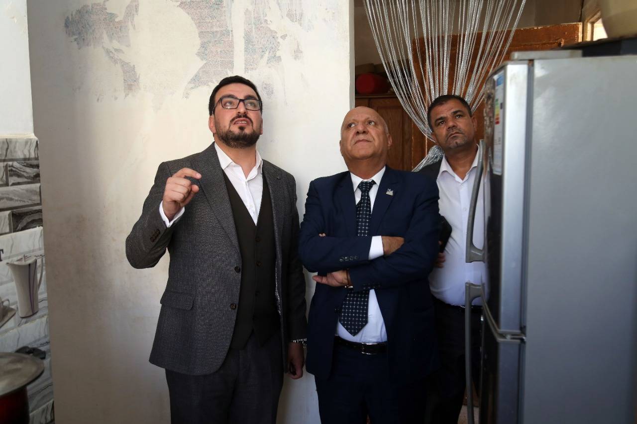 صندوق المسؤولية الاجتماعية للمهندسين، يبحث ترميم منزل لاسرة عفيفة في محافظة المفرق