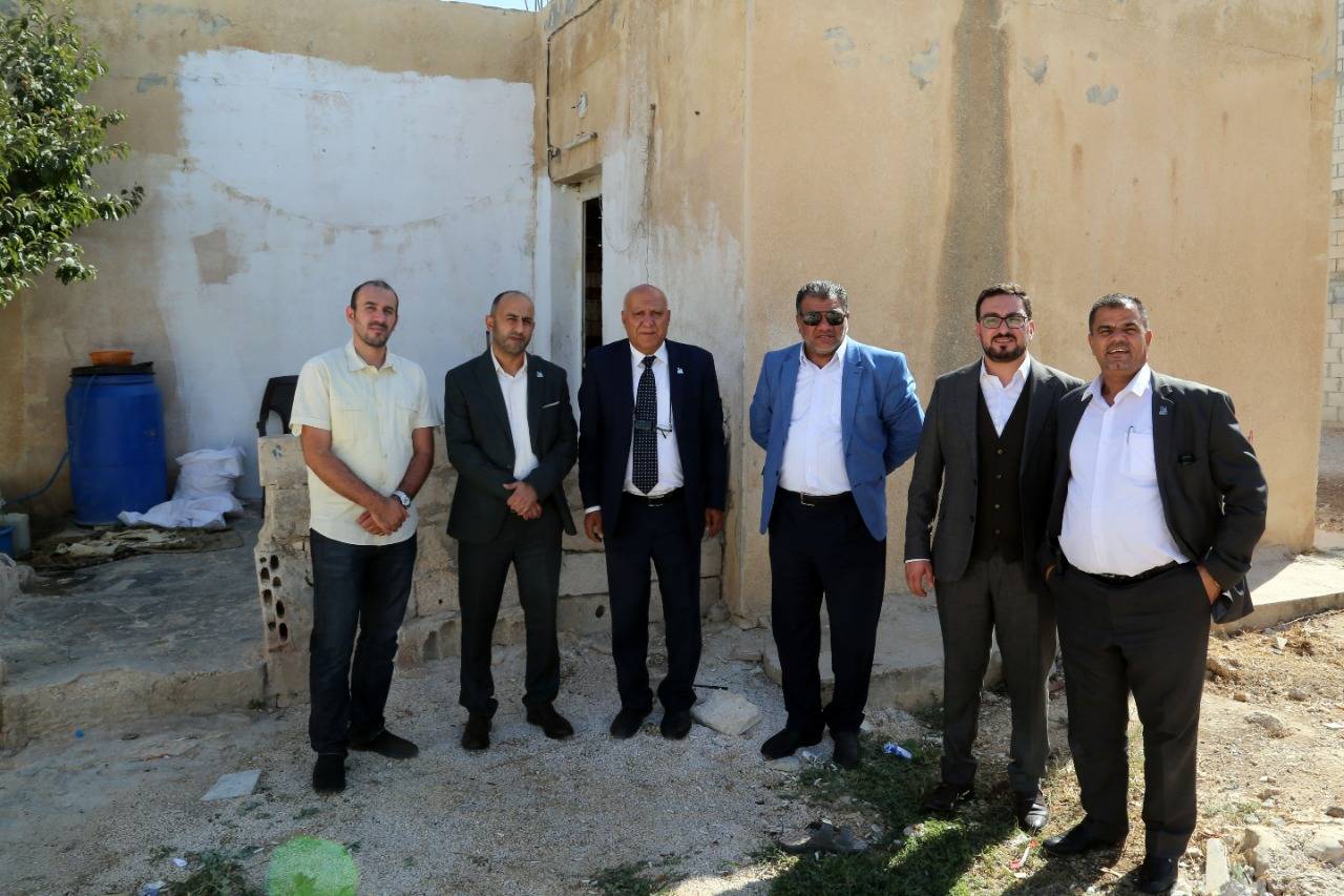 صندوق المسؤولية الاجتماعية للمهندسين، يبحث ترميم منزل لاسرة عفيفة في محافظة المفرق