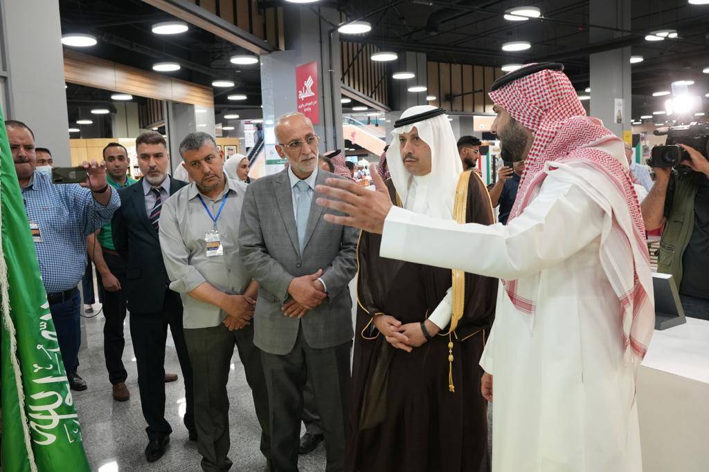 سفير خادم الحرمين الشريفين لدى الأردن يزورالاجنحة السعودية المشاركة في معرض عمان الدولي للكتاب 2022.