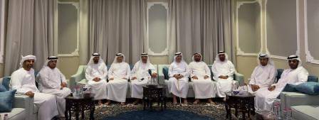 وفد من إدارة مجلس ضاحية البستان يزور العميد م مطر خليفة عبيد بن خليف الطنيجي والإعلامي سيف بن عمير ألكتبي