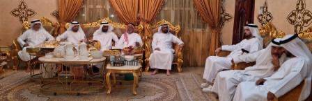 وفد من إدارة مجلس ضاحية البستان يزور العميد م مطر خليفة عبيد بن خليف الطنيجي والإعلامي سيف بن عمير ألكتبي 