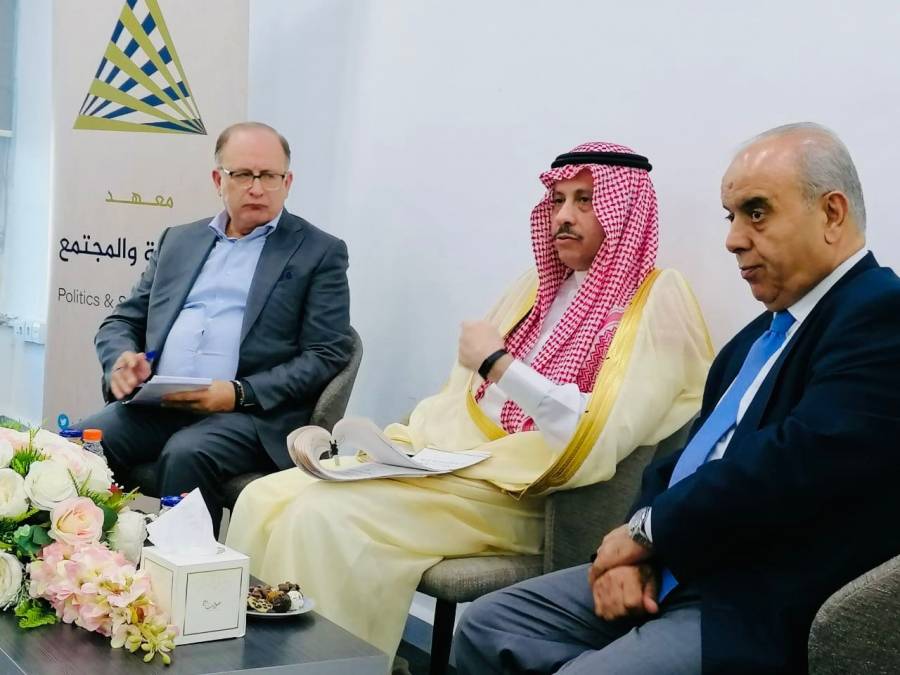 السديري  يلقي محاضره نظمها معهد السياسة  والمجتمع الاردني