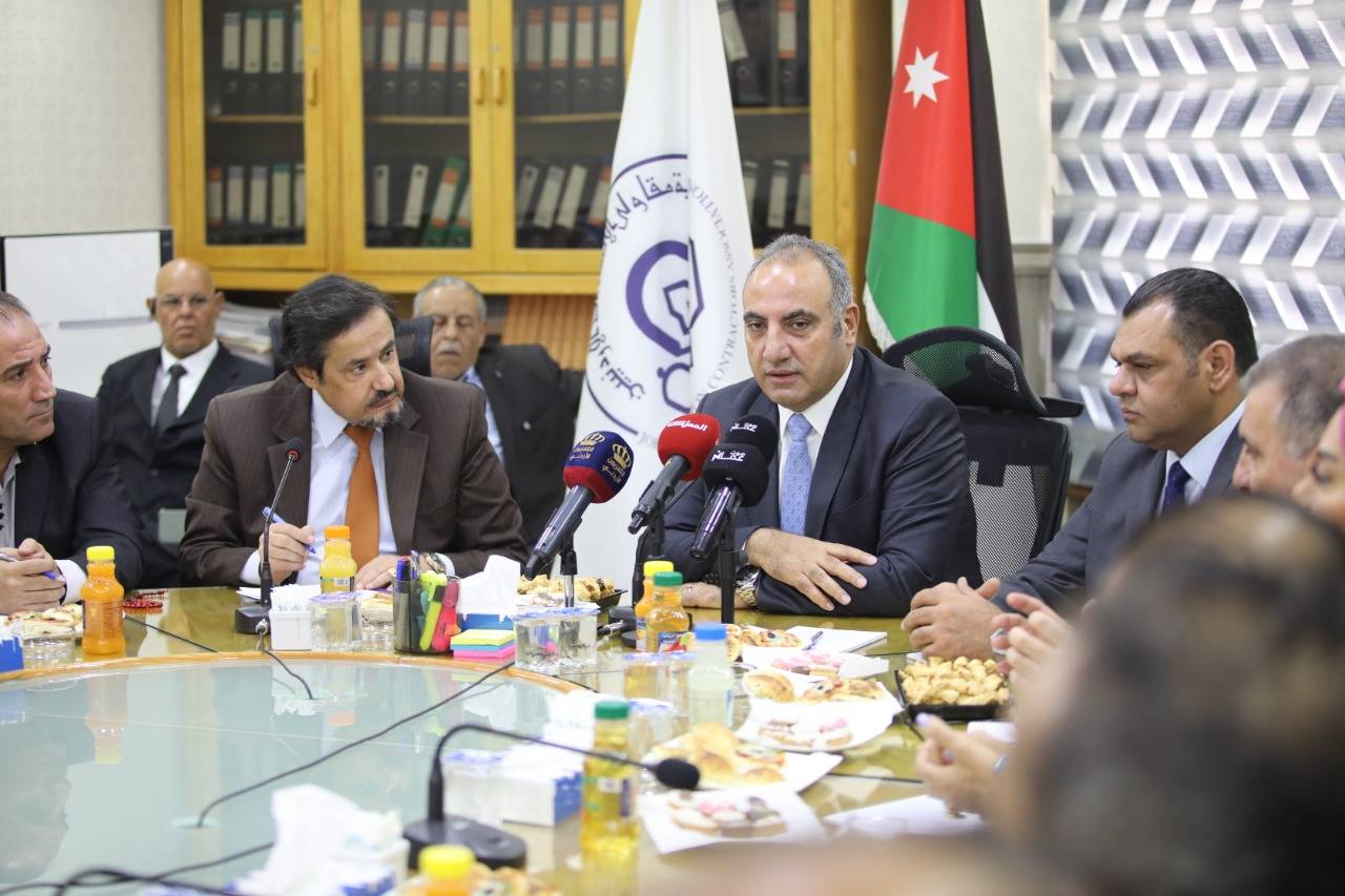 امين عمان يزور نقابة المقاولين ويؤكد اهمية الشراكة القائمة مع النقابة  