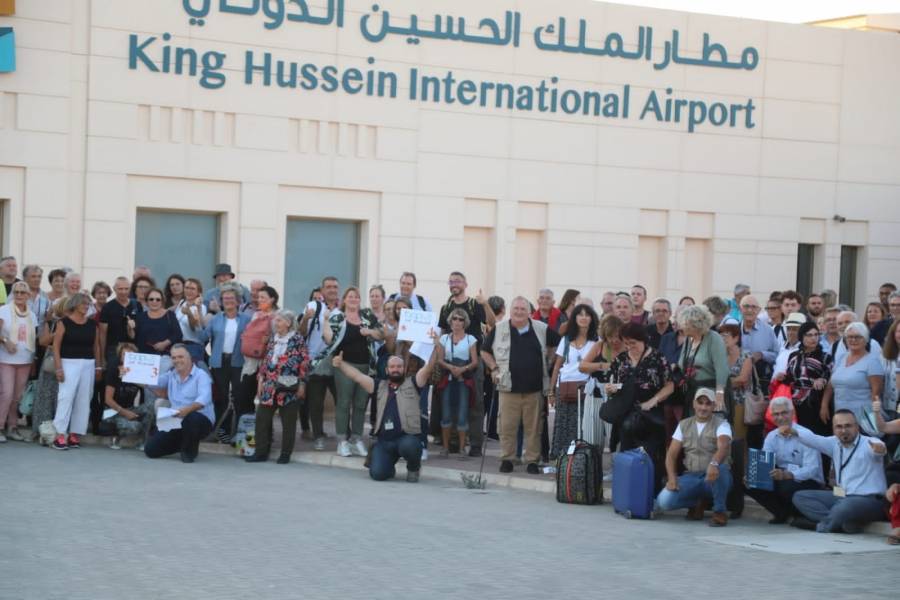 طائرة فرنسية تحمل على متنها ١٨٩ سائحاً تصل للعقبة بدعم من هيئة تنشيط السياحة