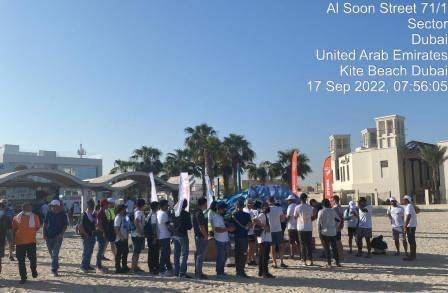 حملة نظافة إنهاء مسار النفايات  بمبادرة من متطوعين بلغ عددهم 600 متطوع  تنظيم نادي روتاراكت دبي