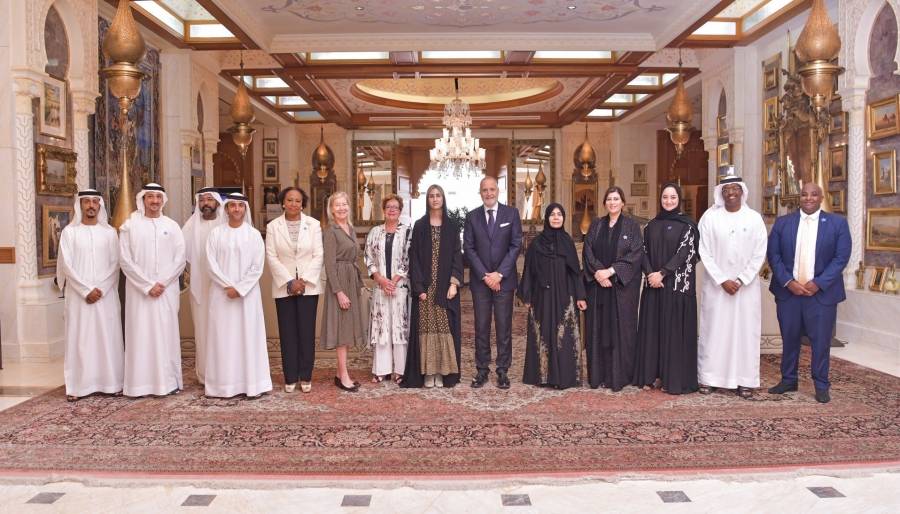 شيخة بنت سيف تستقبل الرئيس والرئيس التنفيذي لمؤسسة تحقيق أمنية العالمية