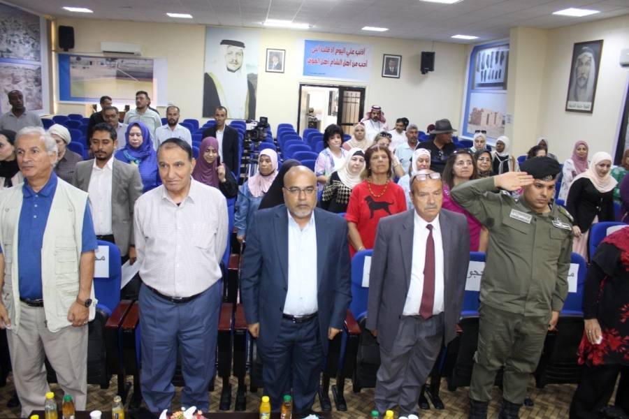 ورشة بعنوان  الموقر محطة طرق التجاره والبريد الشامي  في لواء الموقر.