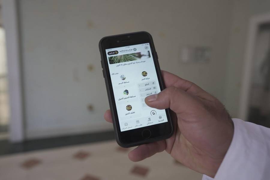 التسجيل في مسابقات مهرجان ومزاد ليوا للتمور عبر التطبيق الذكي