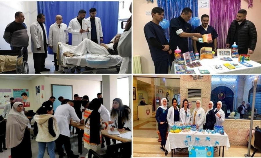 نشاطات تطوعية لـ تمريض عمان الاهلية وفعاليات صحية في 3 مستشفيات حول مرض السكري  