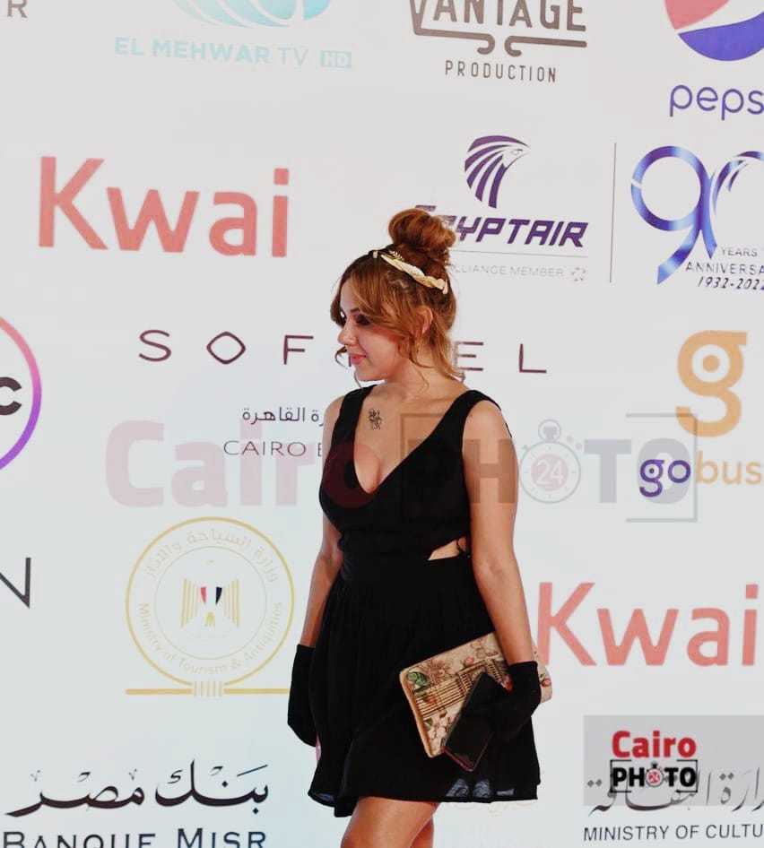 بسنت أحمد بإطلالة رائعة خلال حضورها مهرجان القاهرة السينمائي الدولي