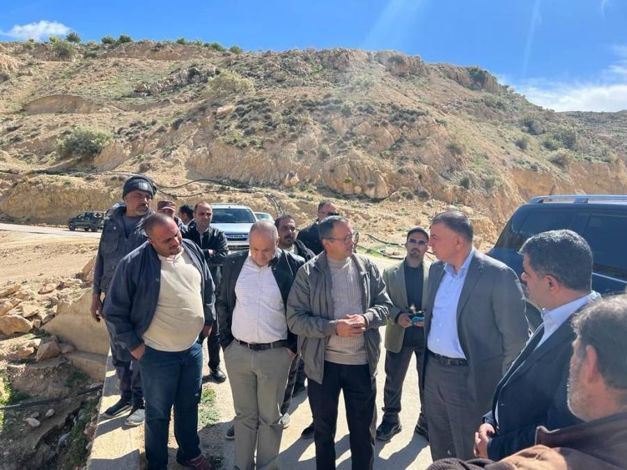 وزير الداخلية مازن الفراية في جولة تفقدية لمحافظة الكرك .. صور