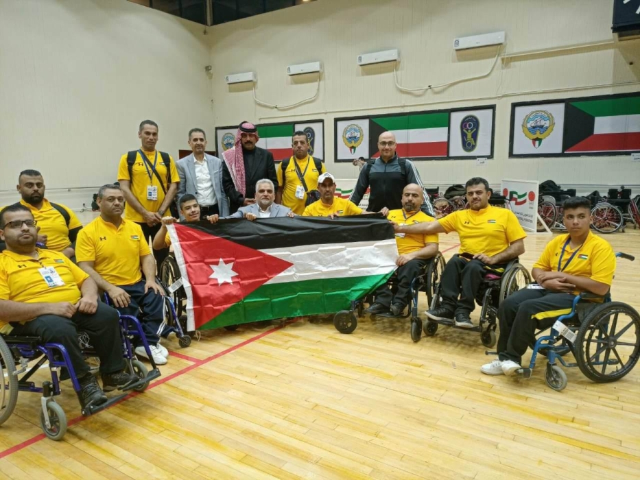 فريق كرة السلة على الكراسي المتحركة يشارك في بطولة غرب آسيا الرياضية في دولة الكويت