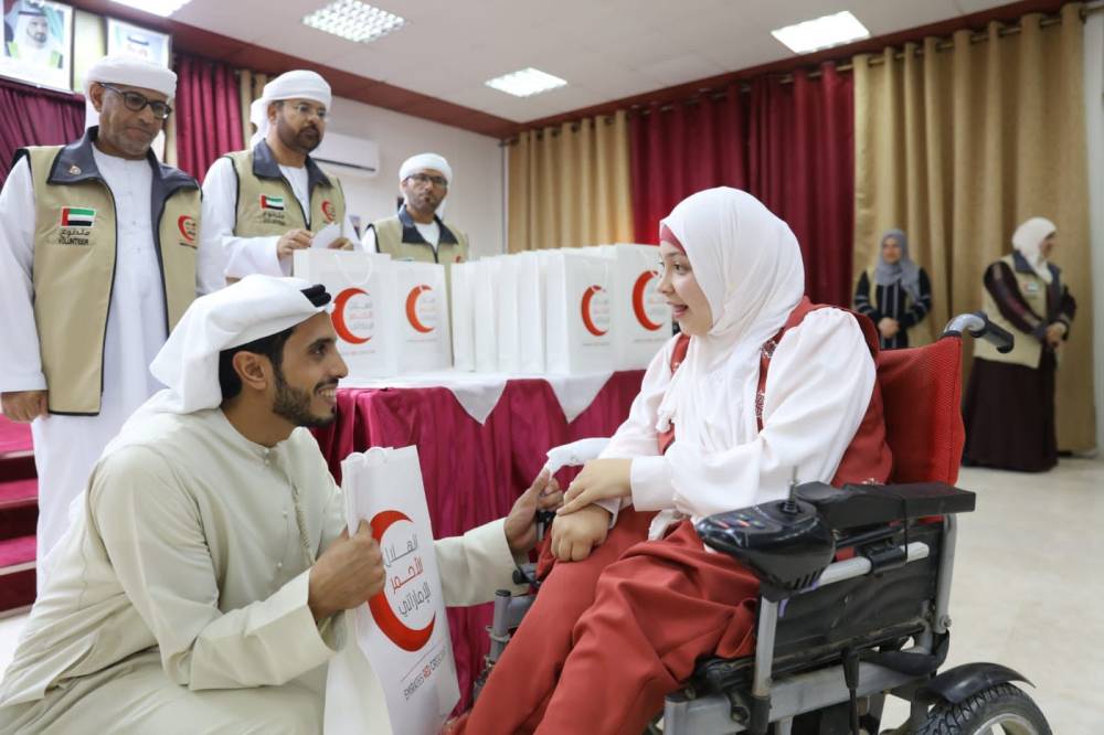افتتاح قاعة  ام الامارات  وتنفيذ يوم الفرح في مريجيب الفهودبالأردن 