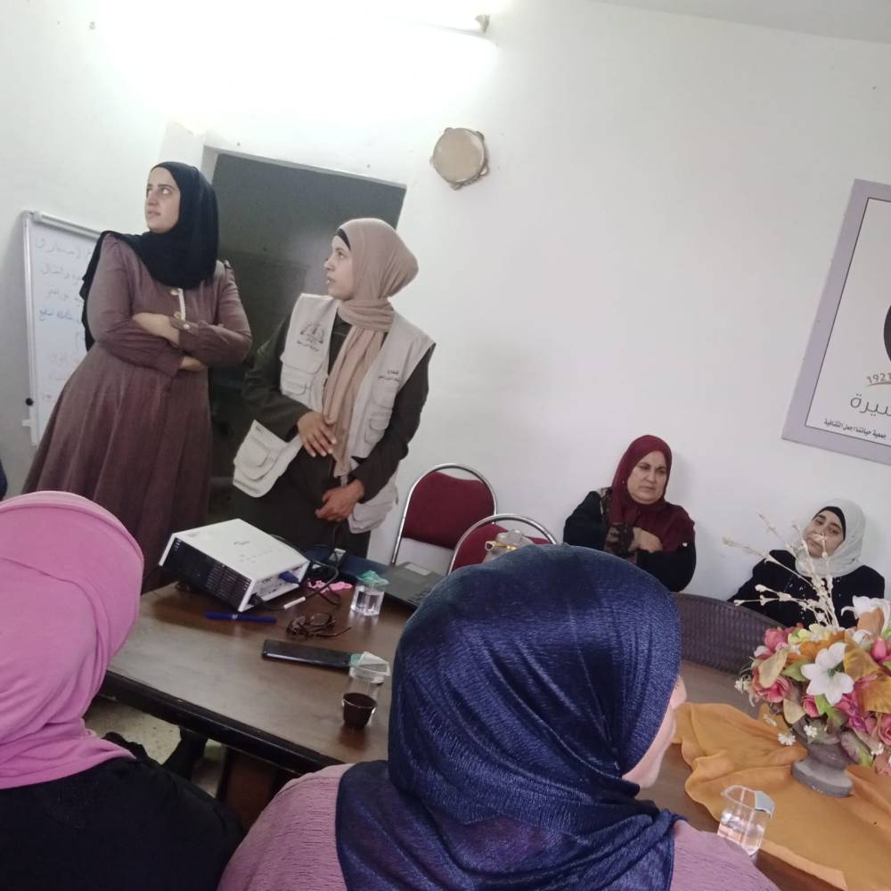 ضمن مشروع الإستثمار في المجترات الصغيرة المهندسة ياسمين الجبالي تحاضر في جمعية سيدات حلاوة حول الاحتياجات الغذائية للأغنام