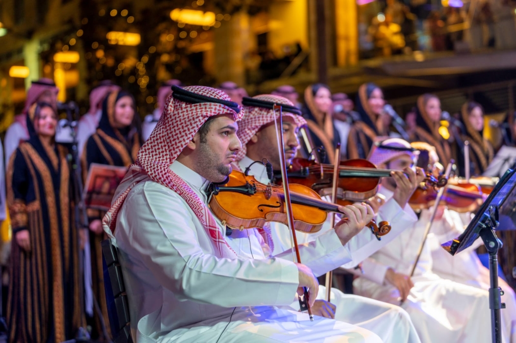 الأوركسترا والكورال الوطني السعودي تطرب جمهور مهرجان جرش