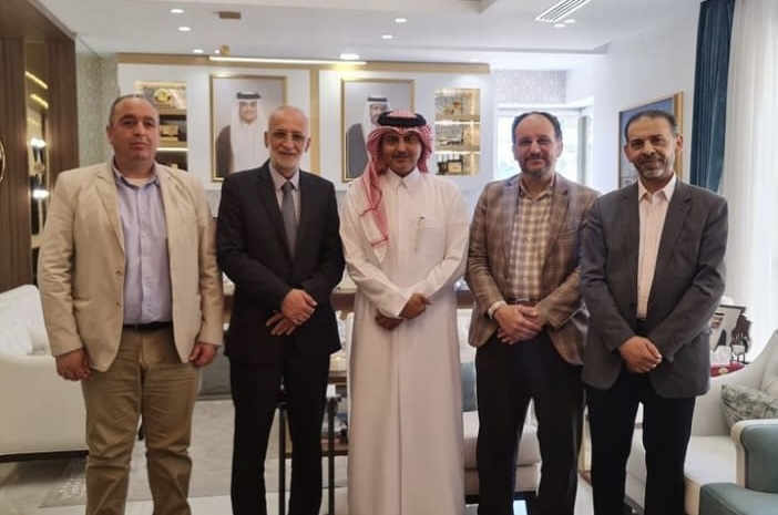 السفير القطري يلتقي رئيس وأعضاء اتحاد الناشرين الأردنيين