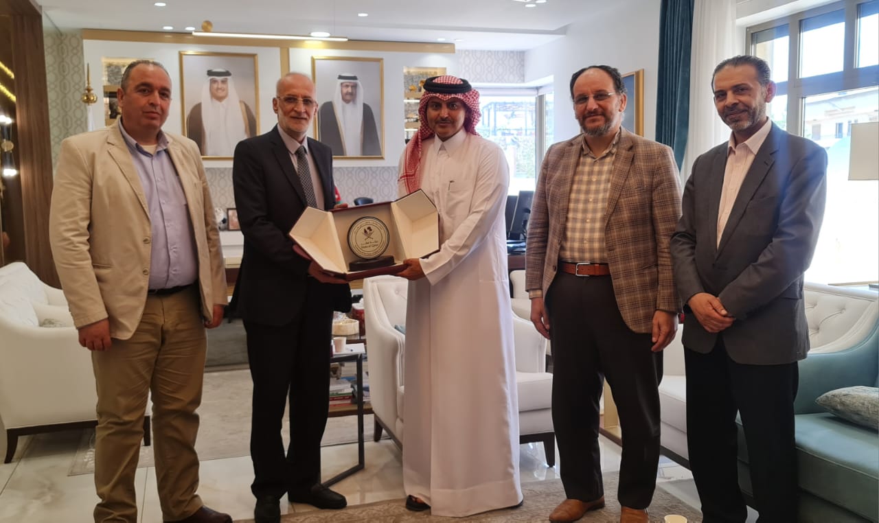 السفير القطري يلتقي رئيس وأعضاء اتحاد الناشرين الأردنيين